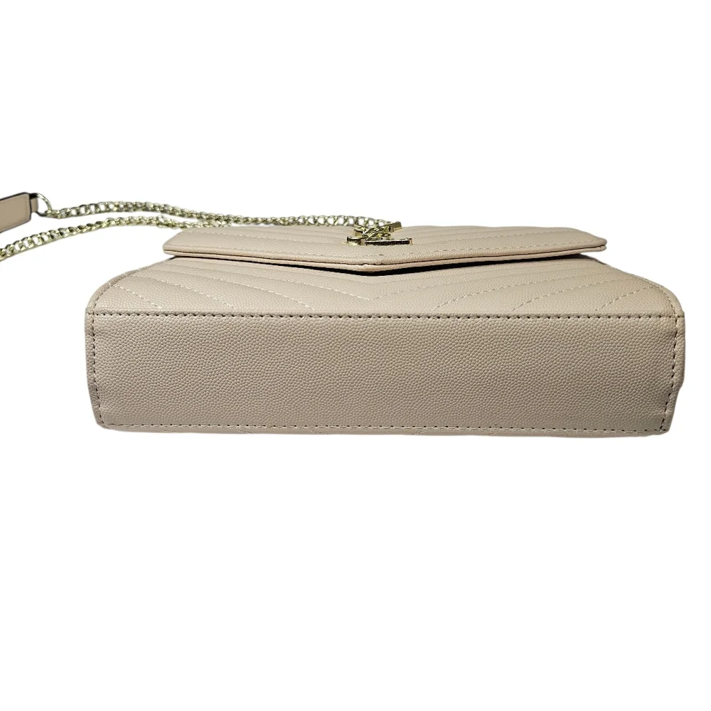 Yves Saint Laurent Cream Quilted Wallet Purse - Picture 7 of 16